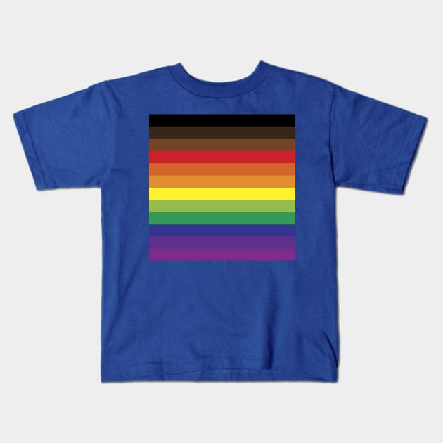 Philadelphia Gay Pride Kids T-Shirt by Darth Tuba